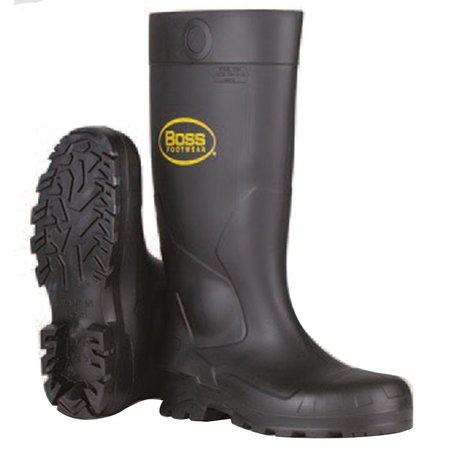 BOSS Unisex PVC Boots Black 12 US Waterproof 1 pair 16 in. B382-8105/12